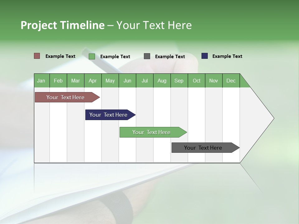 A Person Writing On A Notebook With A Pen PowerPoint Template
