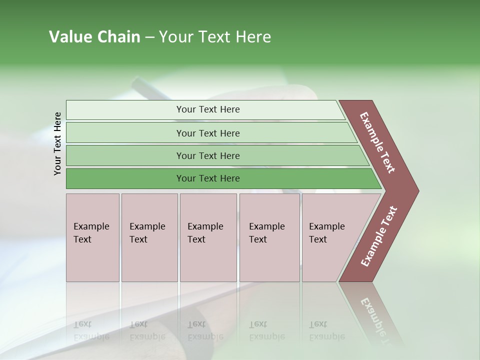 A Person Writing On A Notebook With A Pen PowerPoint Template