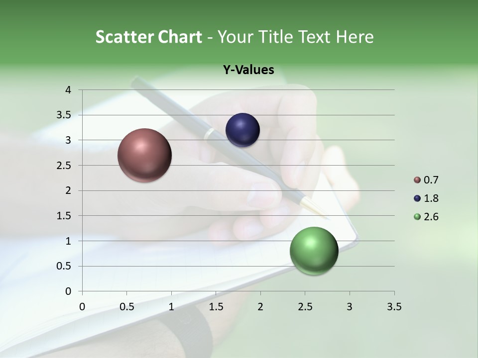 A Person Writing On A Notebook With A Pen PowerPoint Template