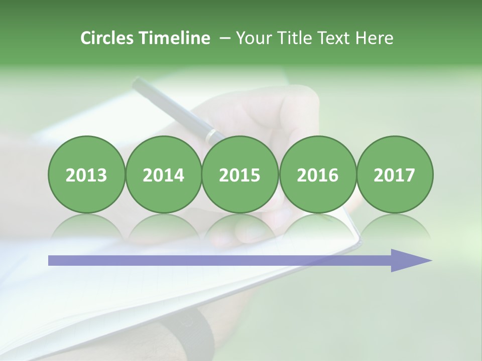 A Person Writing On A Notebook With A Pen PowerPoint Template