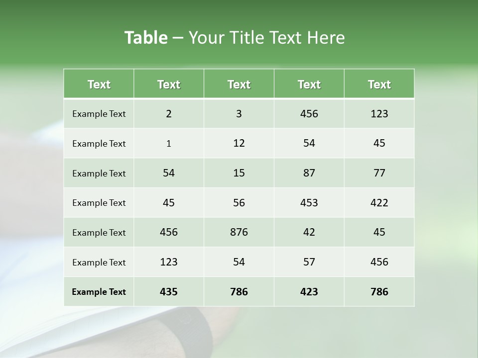 A Person Writing On A Notebook With A Pen PowerPoint Template