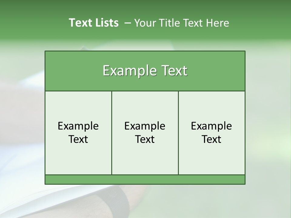 A Person Writing On A Notebook With A Pen PowerPoint Template