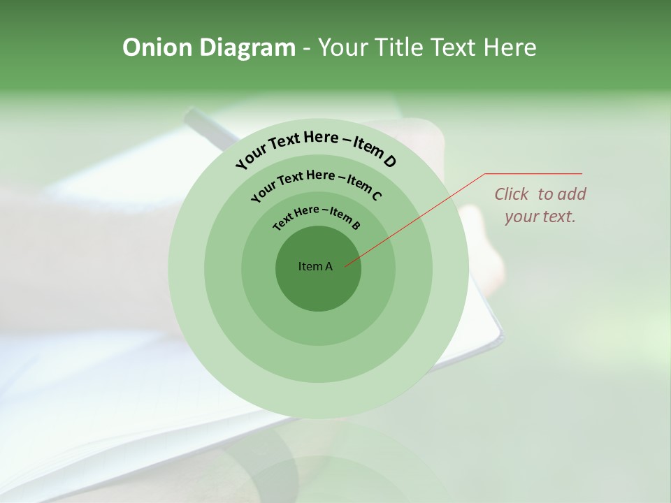 A Person Writing On A Notebook With A Pen PowerPoint Template