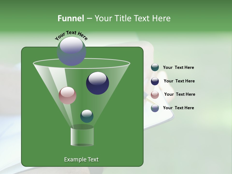 A Person Writing On A Notebook With A Pen PowerPoint Template