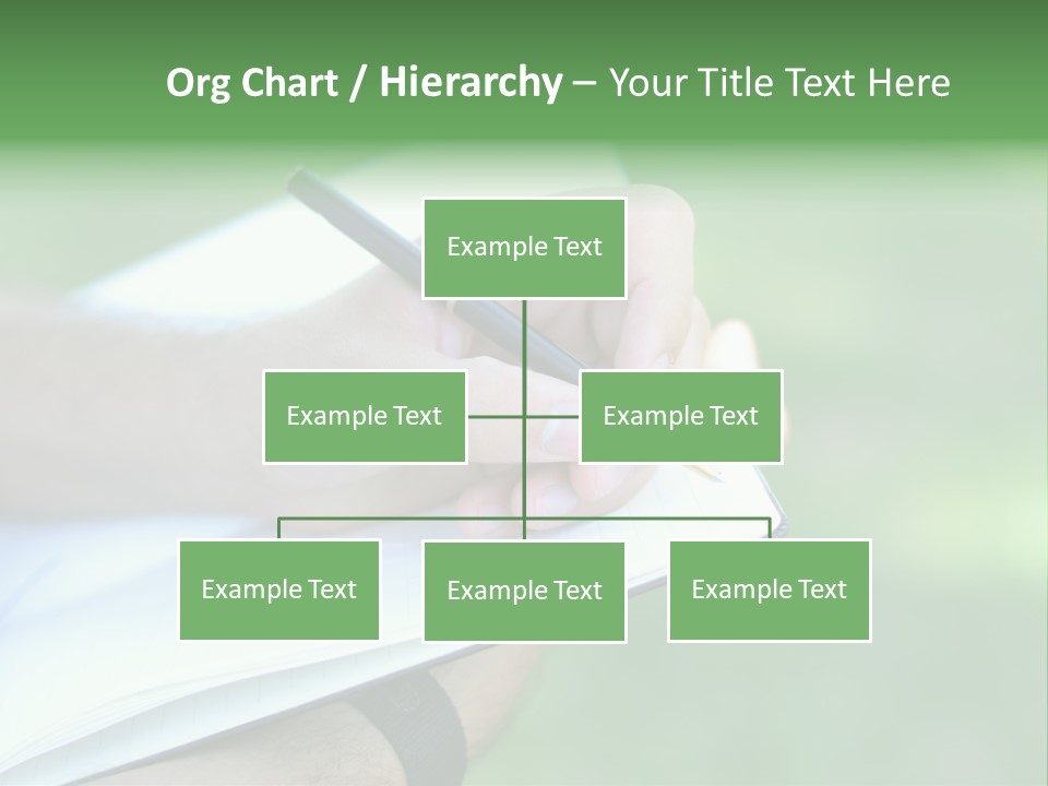 A Person Writing On A Notebook With A Pen PowerPoint Template