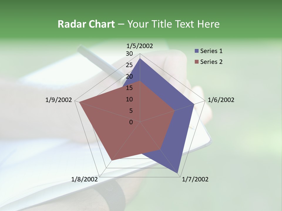 A Person Writing On A Notebook With A Pen PowerPoint Template