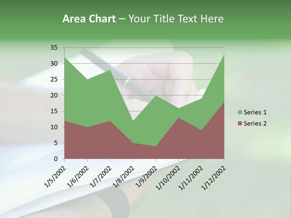 A Person Writing On A Notebook With A Pen PowerPoint Template