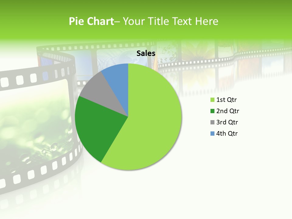 A Film Strip With Pictures On It PowerPoint Template