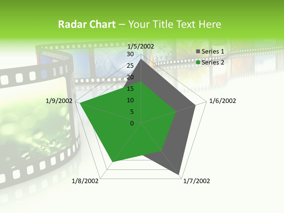 A Film Strip With Pictures On It PowerPoint Template