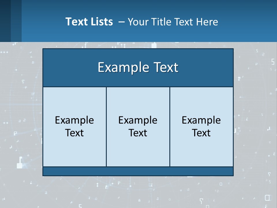 A Blue And Black Abstract Background With Numbers PowerPoint Template