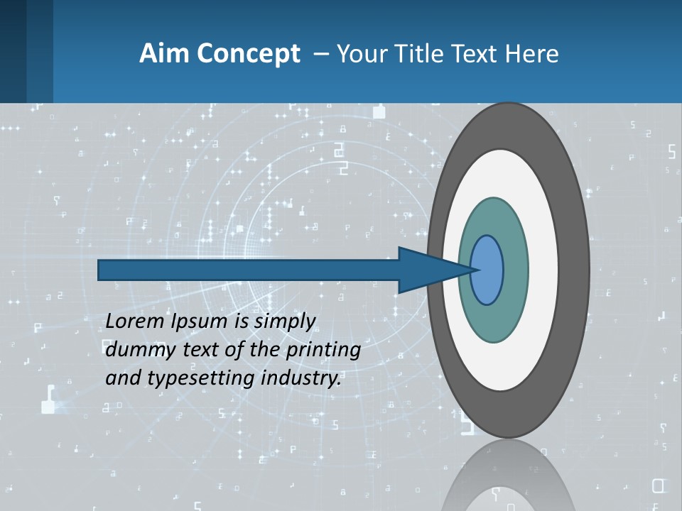 A Blue And Black Abstract Background With Numbers PowerPoint Template