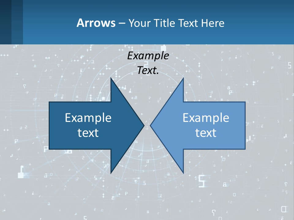 A Blue And Black Abstract Background With Numbers PowerPoint Template