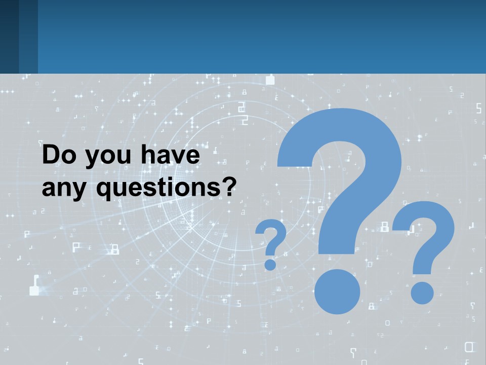 A Blue And Black Abstract Background With Numbers PowerPoint Template