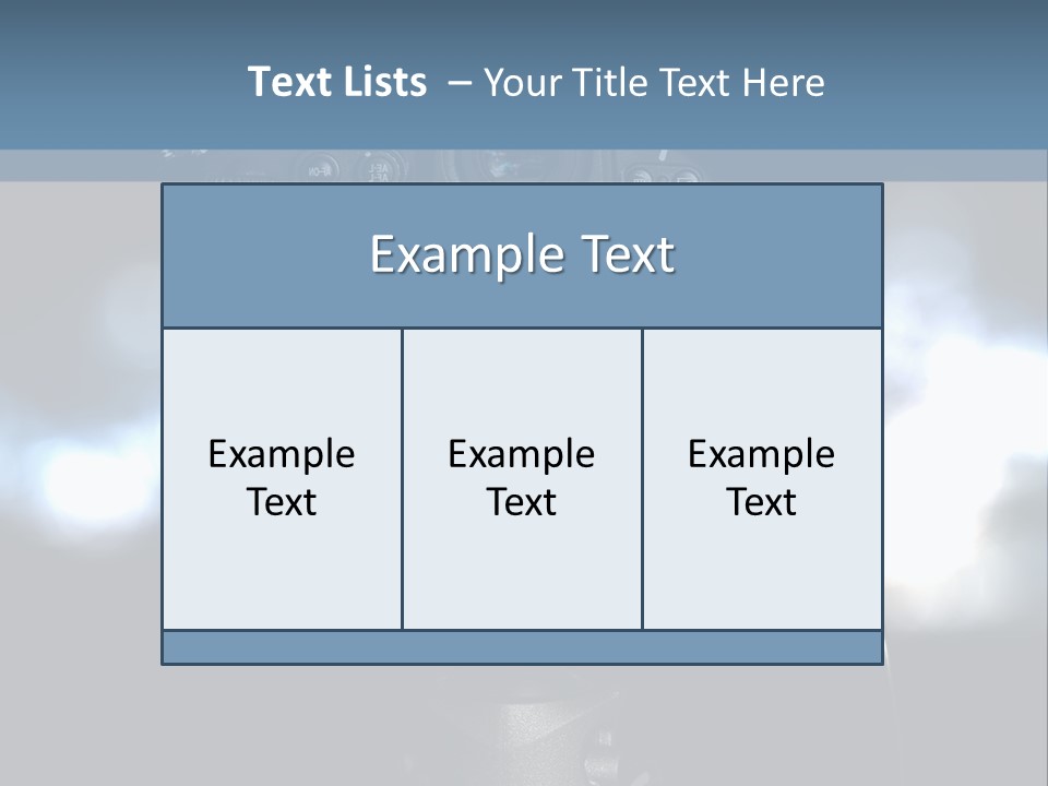 A Video Camera On A Tripod With Blurry Lights In The Background PowerPoint Template