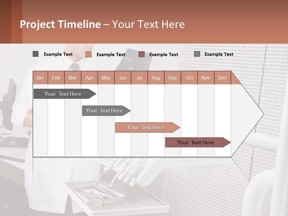 A Man In A White Lab Coat Holding A Tablet PowerPoint Template