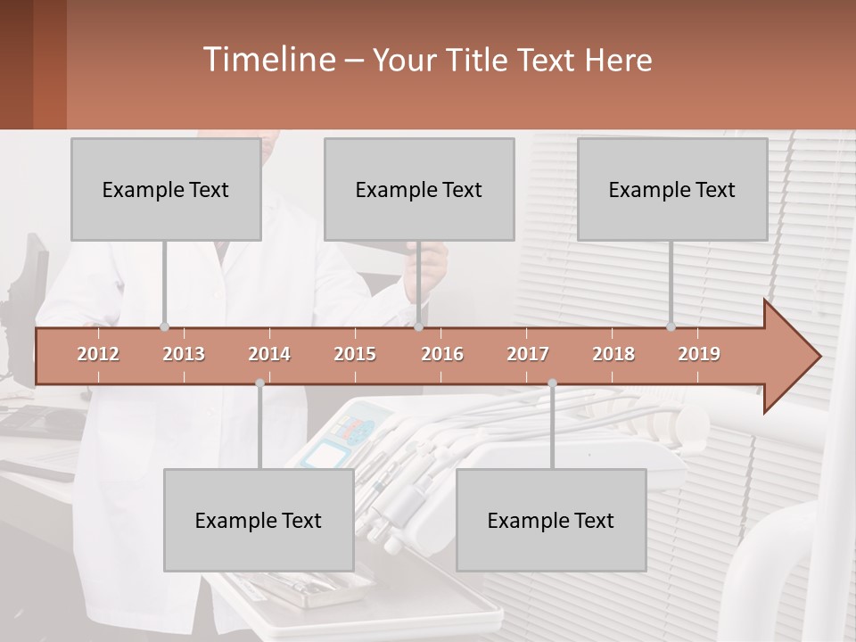 A Man In A White Lab Coat Holding A Tablet PowerPoint Template