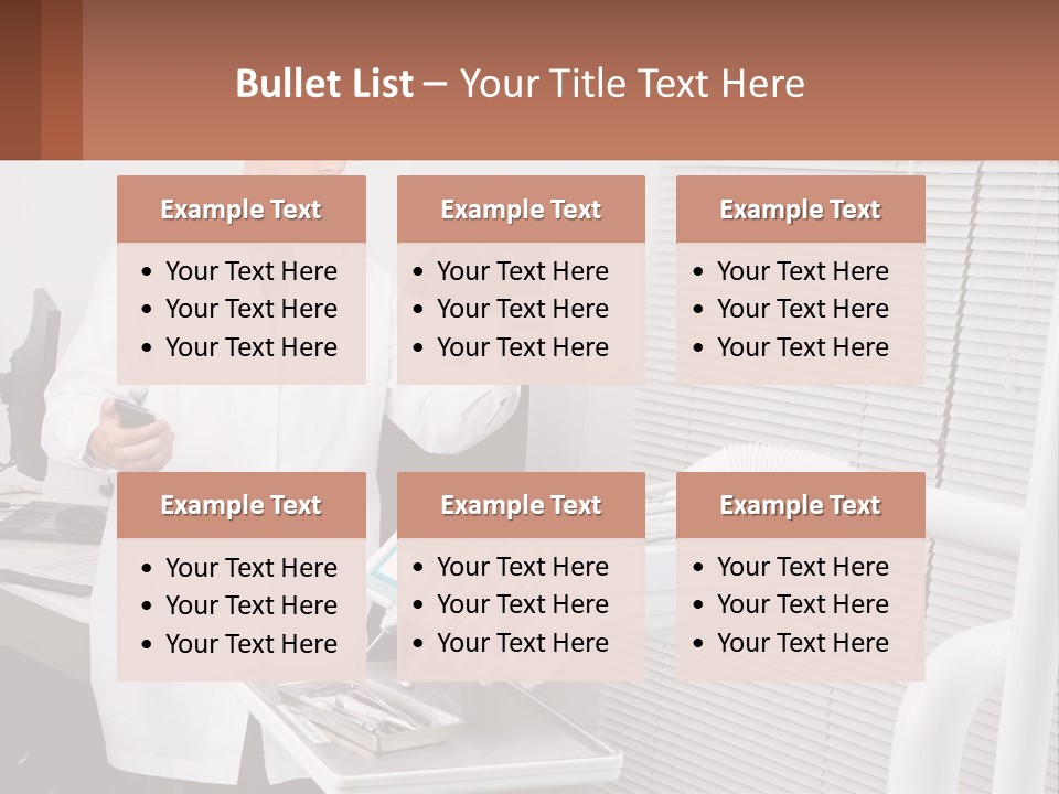 A Man In A White Lab Coat Holding A Tablet PowerPoint Template