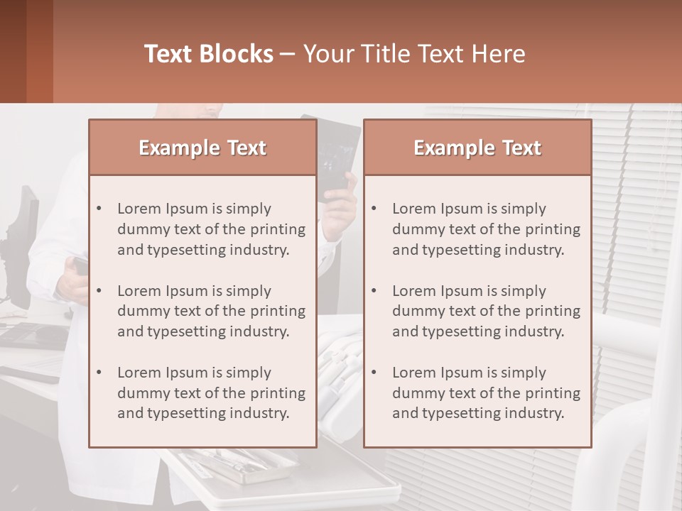 A Man In A White Lab Coat Holding A Tablet PowerPoint Template