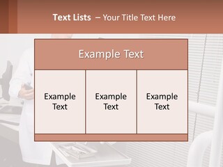 A Man In A White Lab Coat Holding A Tablet PowerPoint Template