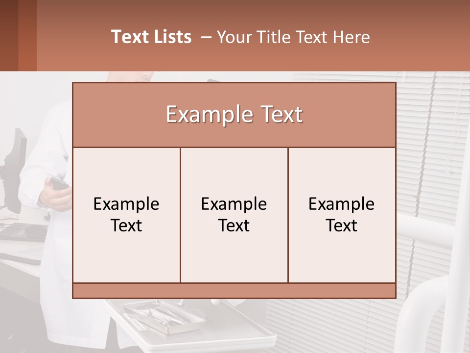 A Man In A White Lab Coat Holding A Tablet PowerPoint Template