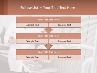 A Man In A White Lab Coat Holding A Tablet PowerPoint Template
