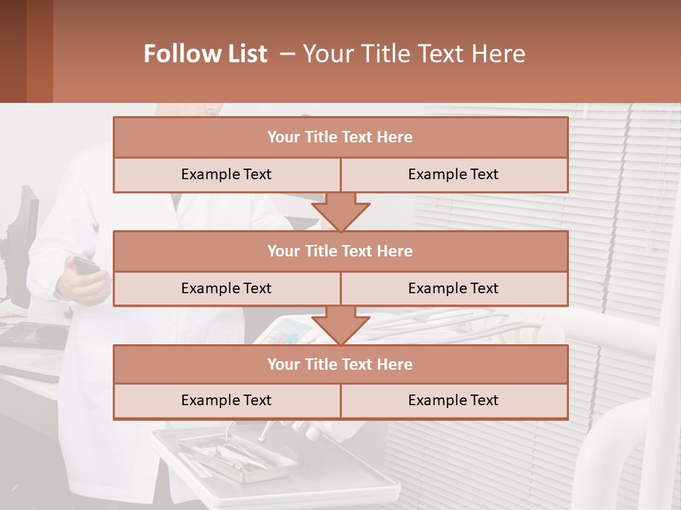 A Man In A White Lab Coat Holding A Tablet PowerPoint Template