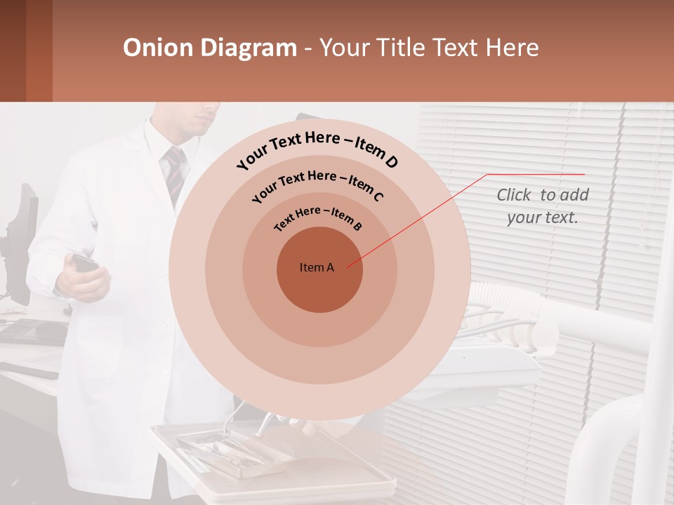 A Man In A White Lab Coat Holding A Tablet PowerPoint Template
