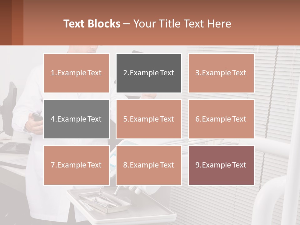 A Man In A White Lab Coat Holding A Tablet PowerPoint Template
