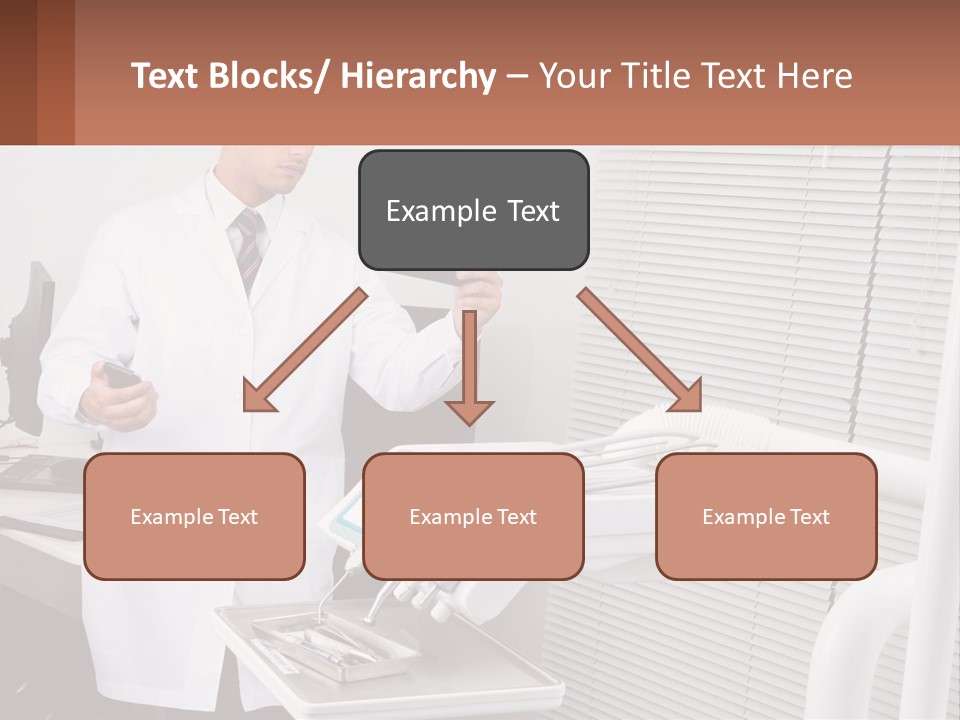 A Man In A White Lab Coat Holding A Tablet PowerPoint Template