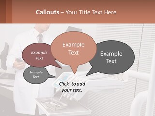 A Man In A White Lab Coat Holding A Tablet PowerPoint Template