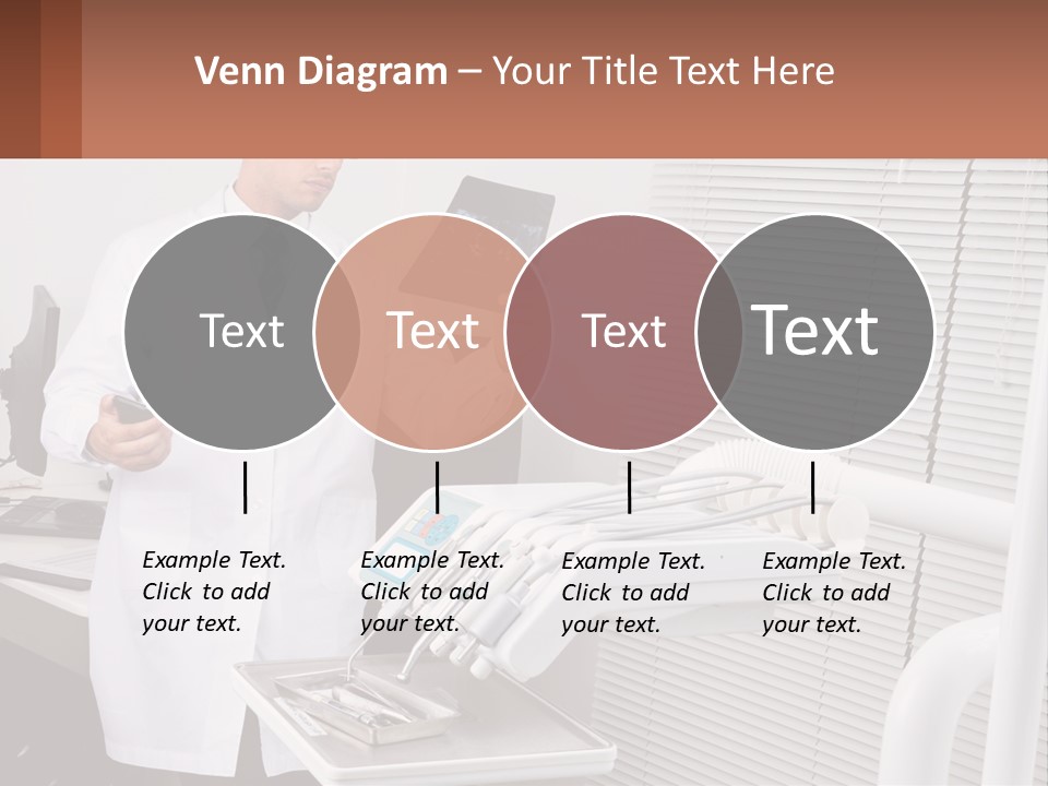 A Man In A White Lab Coat Holding A Tablet PowerPoint Template