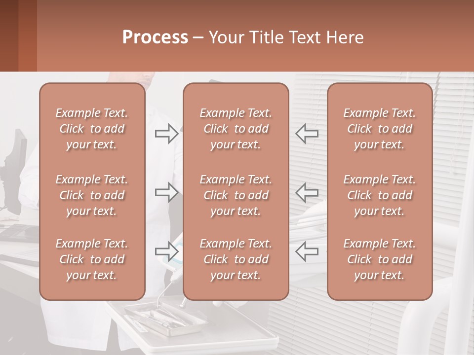 A Man In A White Lab Coat Holding A Tablet PowerPoint Template