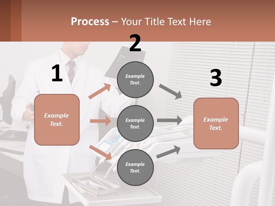 A Man In A White Lab Coat Holding A Tablet PowerPoint Template