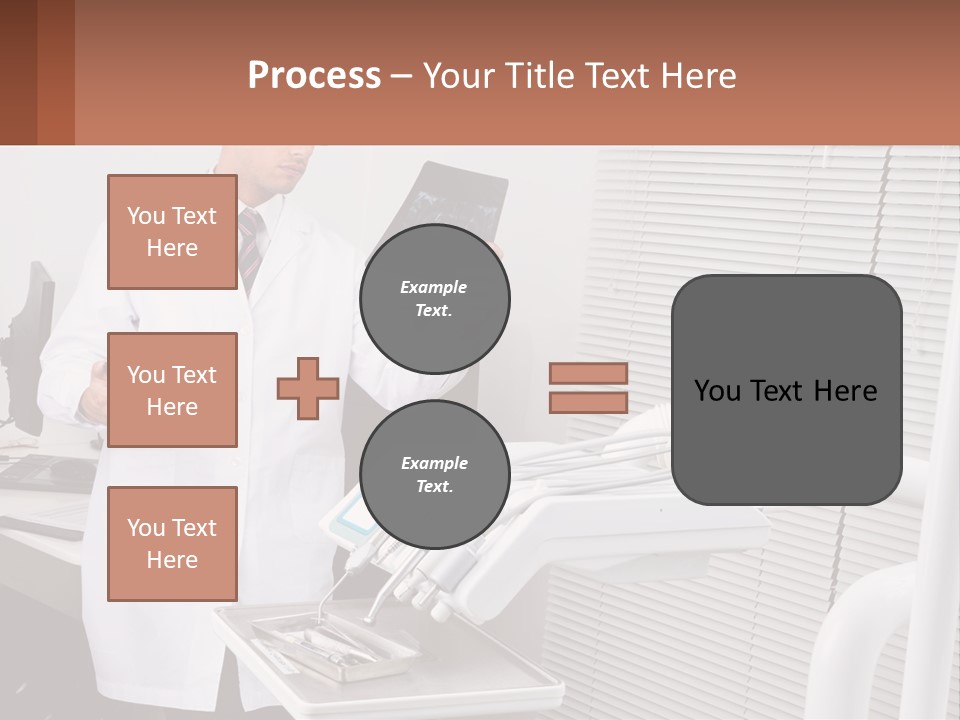 A Man In A White Lab Coat Holding A Tablet PowerPoint Template