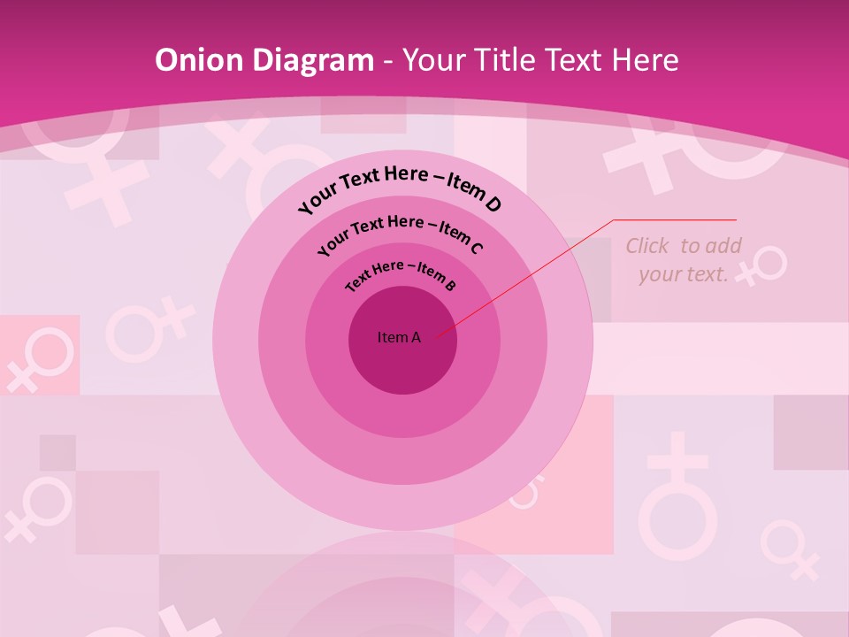 A Pink Background With Different Symbols On It PowerPoint Template