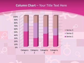 A Pink Background With Different Symbols On It PowerPoint Template