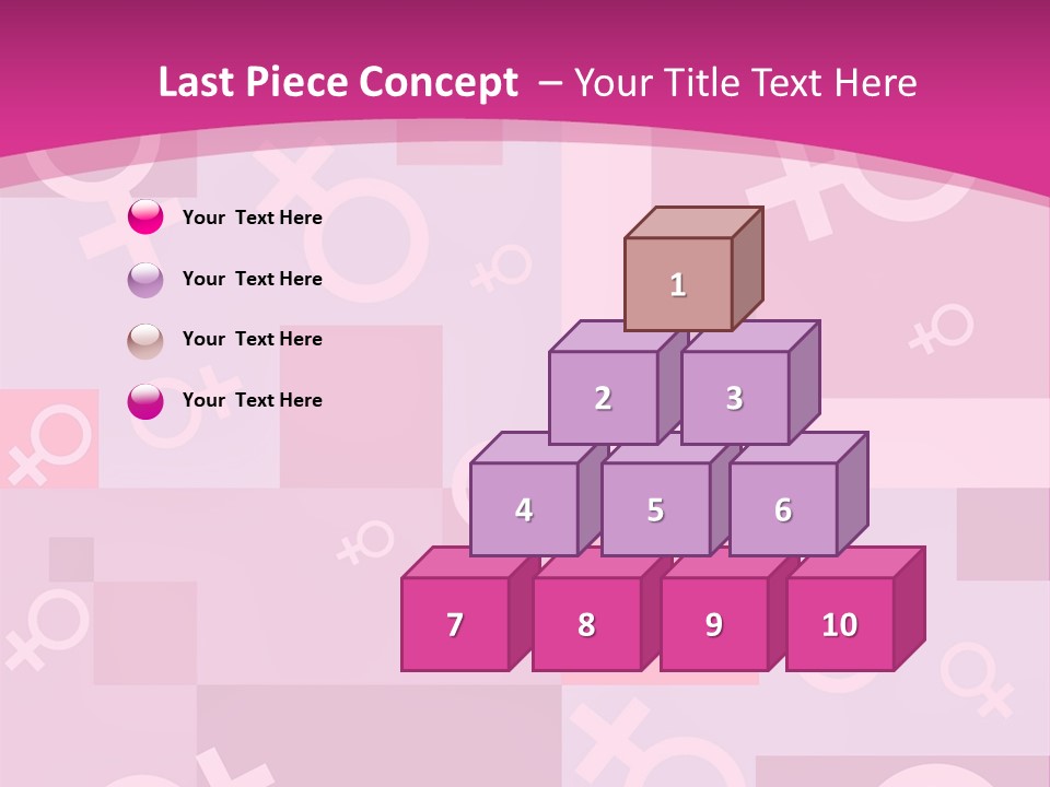 A Pink Background With Different Symbols On It PowerPoint Template