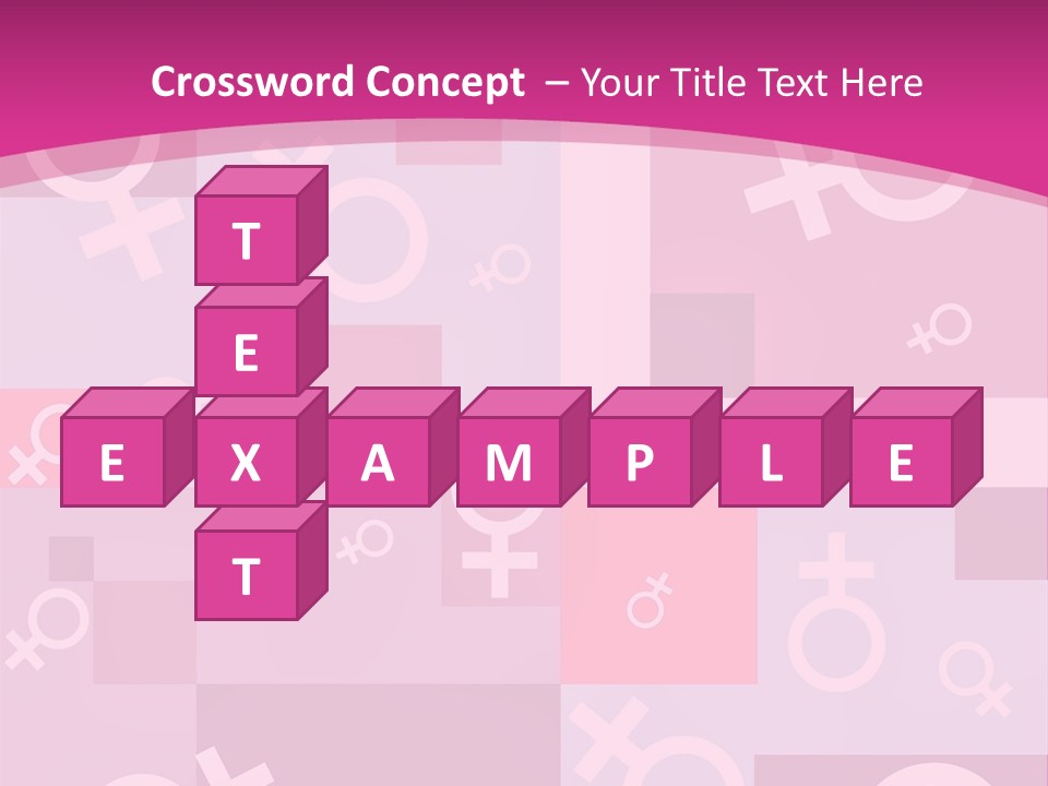 A Pink Background With Different Symbols On It PowerPoint Template