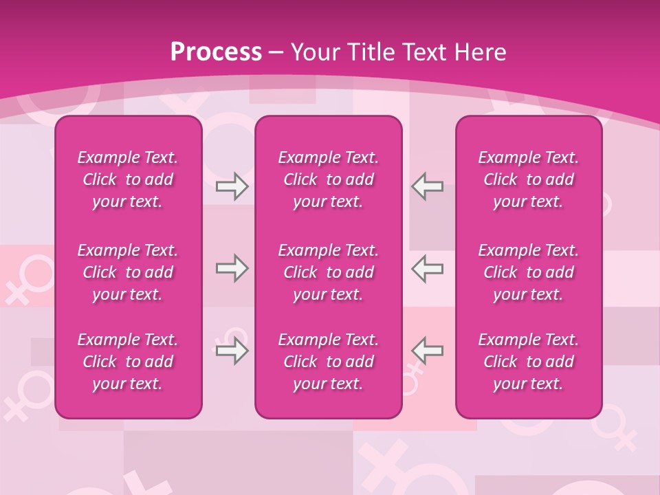 A Pink Background With Different Symbols On It PowerPoint Template