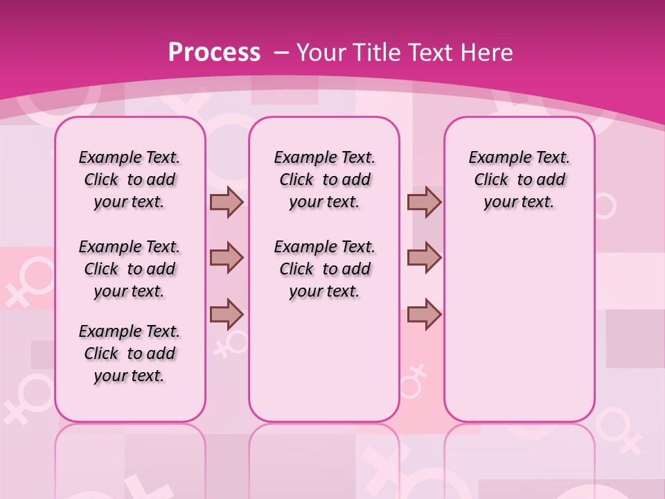 A Pink Background With Different Symbols On It PowerPoint Template