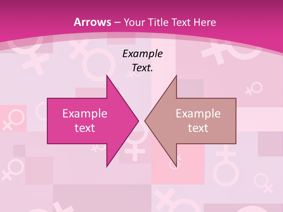 A Pink Background With Different Symbols On It PowerPoint Template