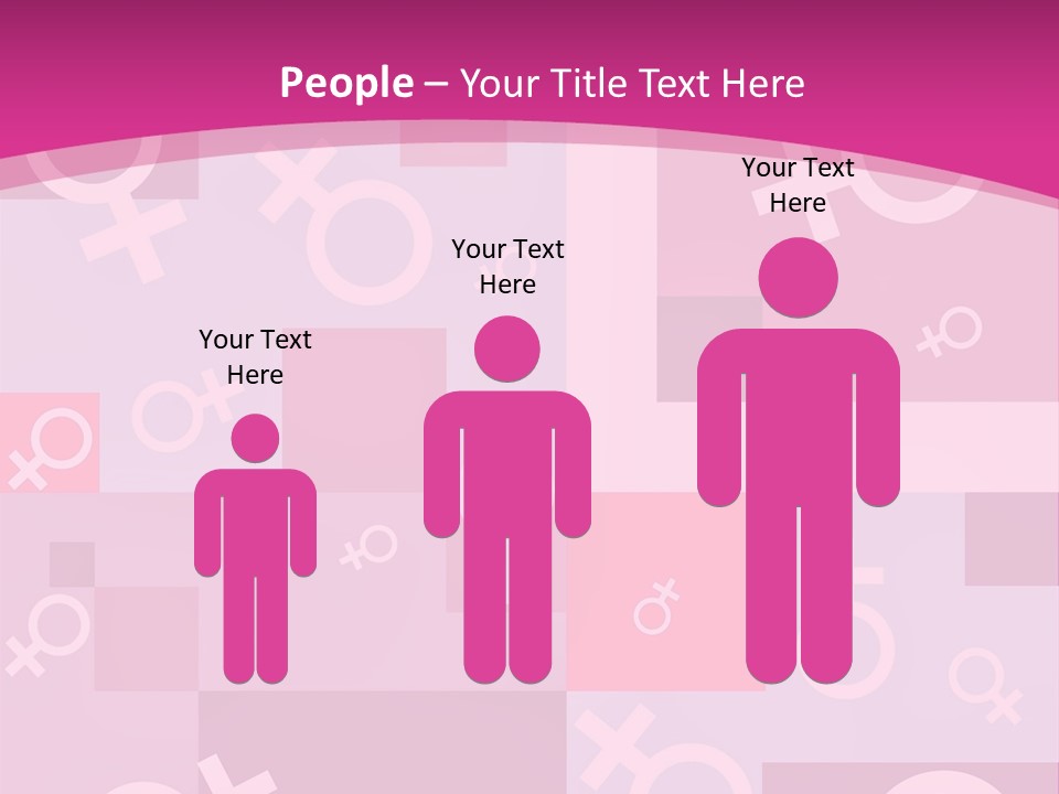 A Pink Background With Different Symbols On It PowerPoint Template