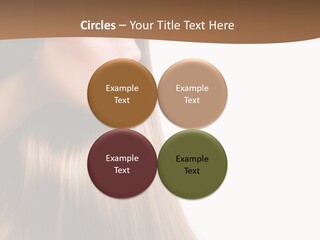 A Woman With Long Blonde Hair Powerpoint Template PowerPoint Template