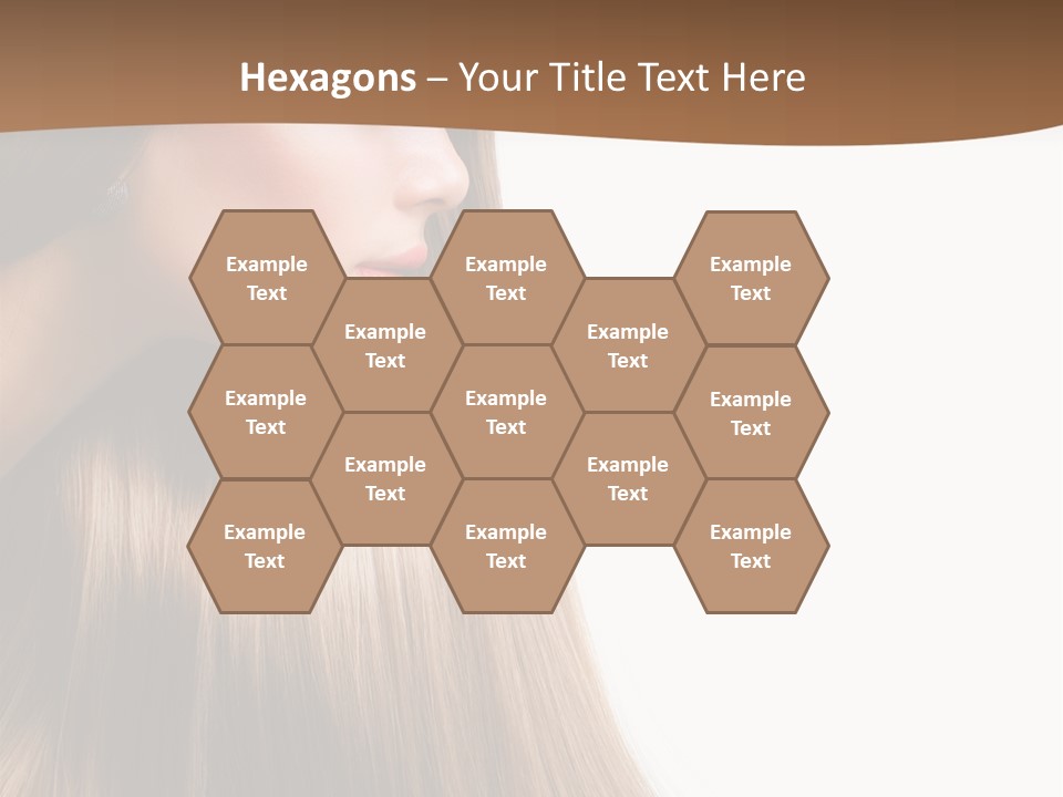 A Woman With Long Blonde Hair Powerpoint Template PowerPoint Template