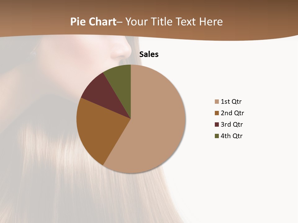 A Woman With Long Blonde Hair Powerpoint Template PowerPoint Template