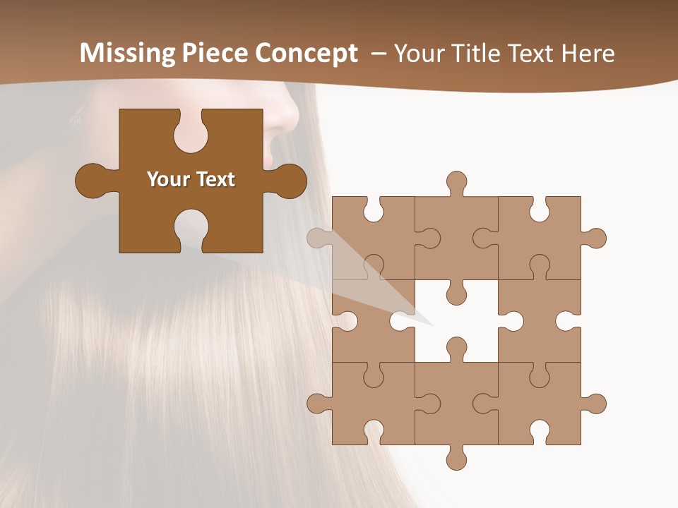 A Woman With Long Blonde Hair Powerpoint Template PowerPoint Template