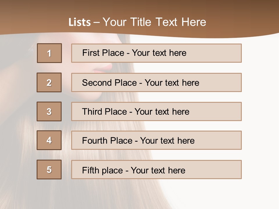 A Woman With Long Blonde Hair Powerpoint Template PowerPoint Template