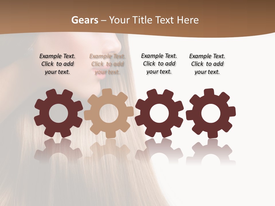 A Woman With Long Blonde Hair Powerpoint Template PowerPoint Template