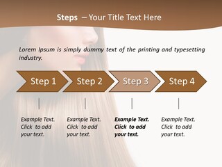 A Woman With Long Blonde Hair Powerpoint Template PowerPoint Template