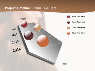 A Woman With Long Blonde Hair Powerpoint Template PowerPoint Template